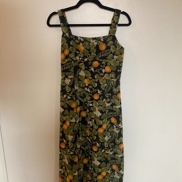 NWOT Midi Garden Party Dress with Slit - Picture 1 of 3